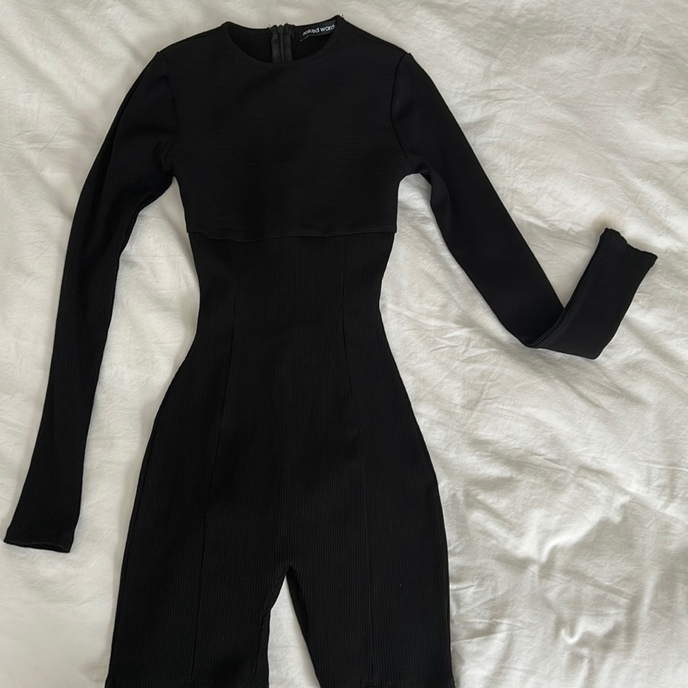 Naked wardrobe snatched romper